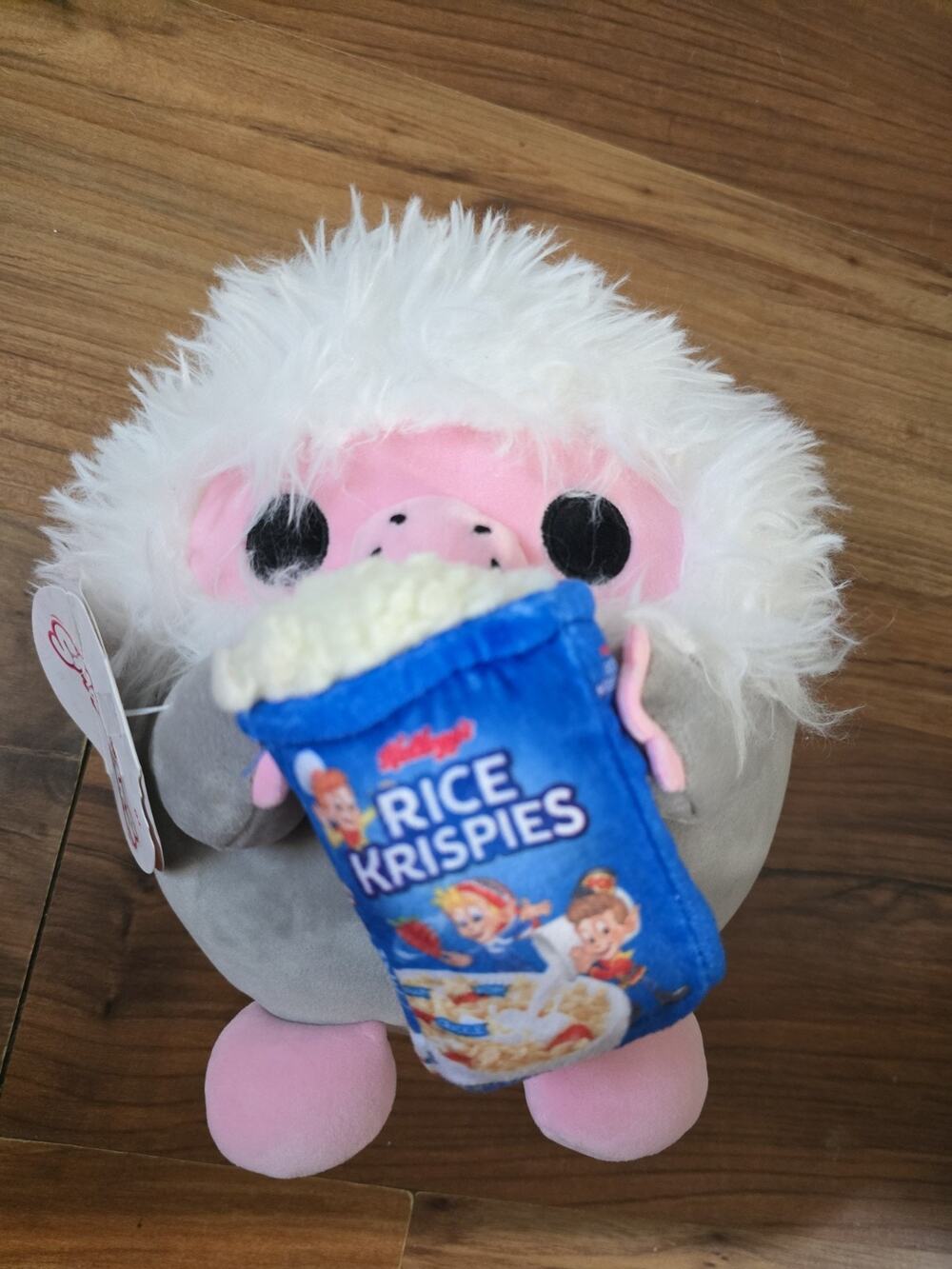 Snackles Lucas the Baboon with Rice Krispies Plush 8" NWT S6 Plusy